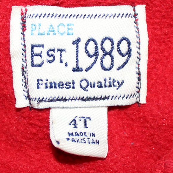Children's Place Red Long Sleeve Hoodie Sweater - Picture 5 of 5